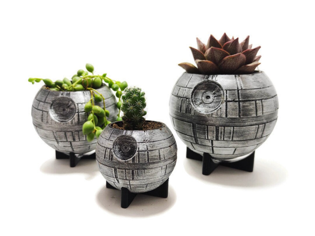 Flower Vase Death Star Wars Flower Succulent Pot Planter Air Plant