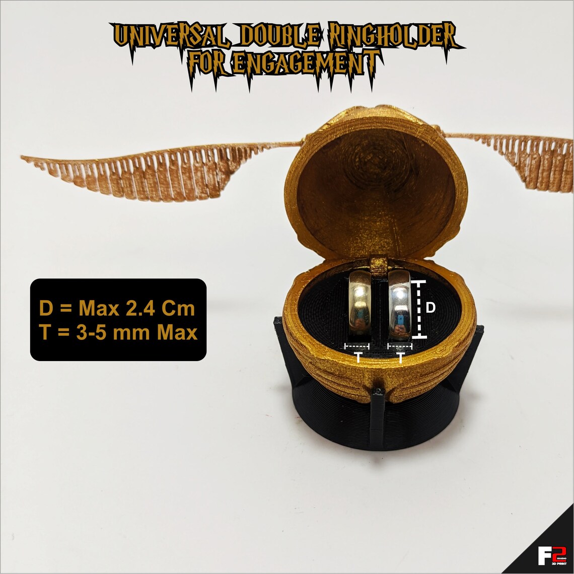 Golden Snitch Ring Box Harry Potter Ring Box Snitch Ring Etsy