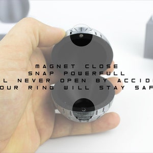 3D Printed Premium Wedding Proposal Death Star Ring Box | Unique Ring Box | Gift for Pride and Groom image 10