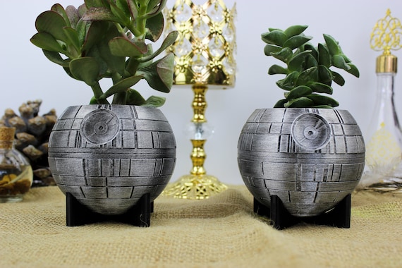 Death Star Planter Star Wars Home Decoration - Etsy