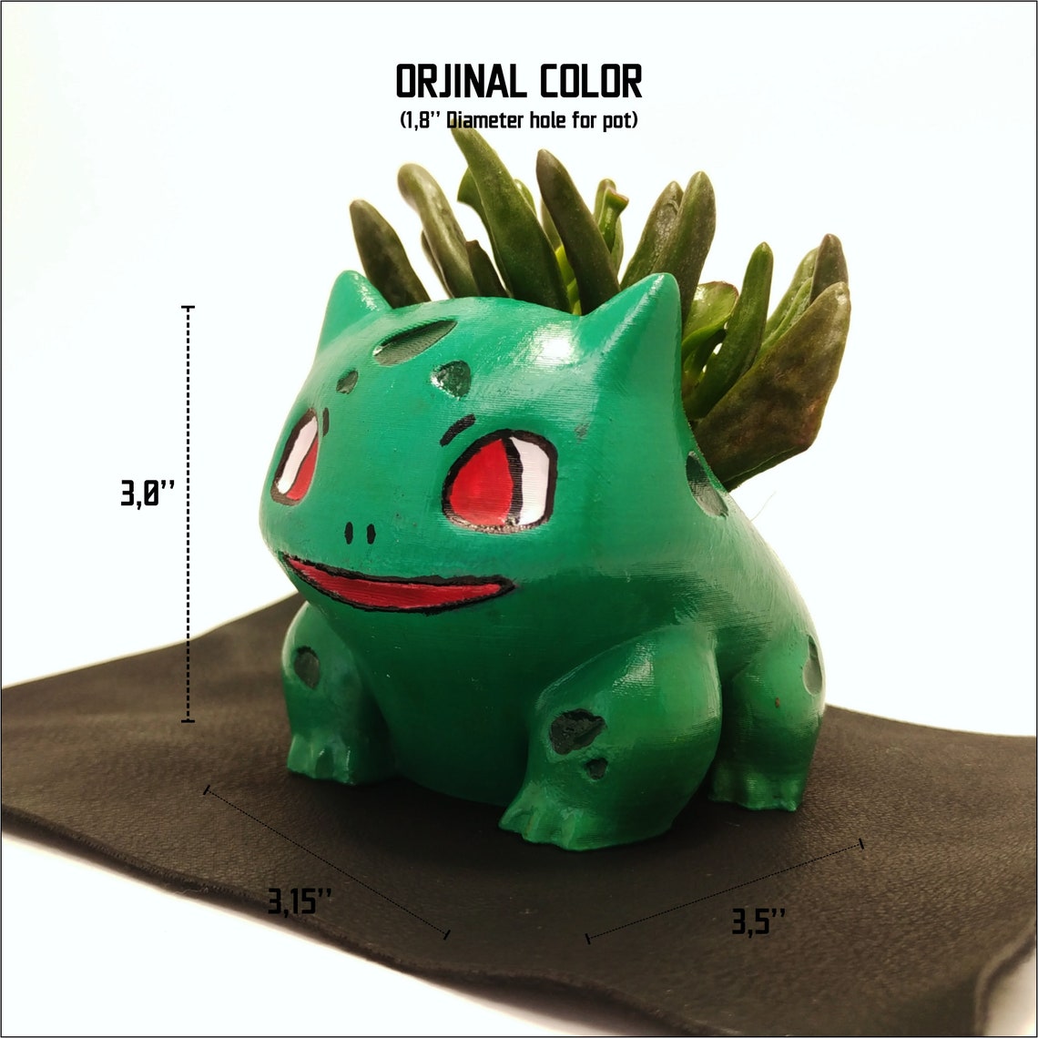 Bulbasaur Planter Bulbasaur Pot Bulbasaur Planter Pots Etsy