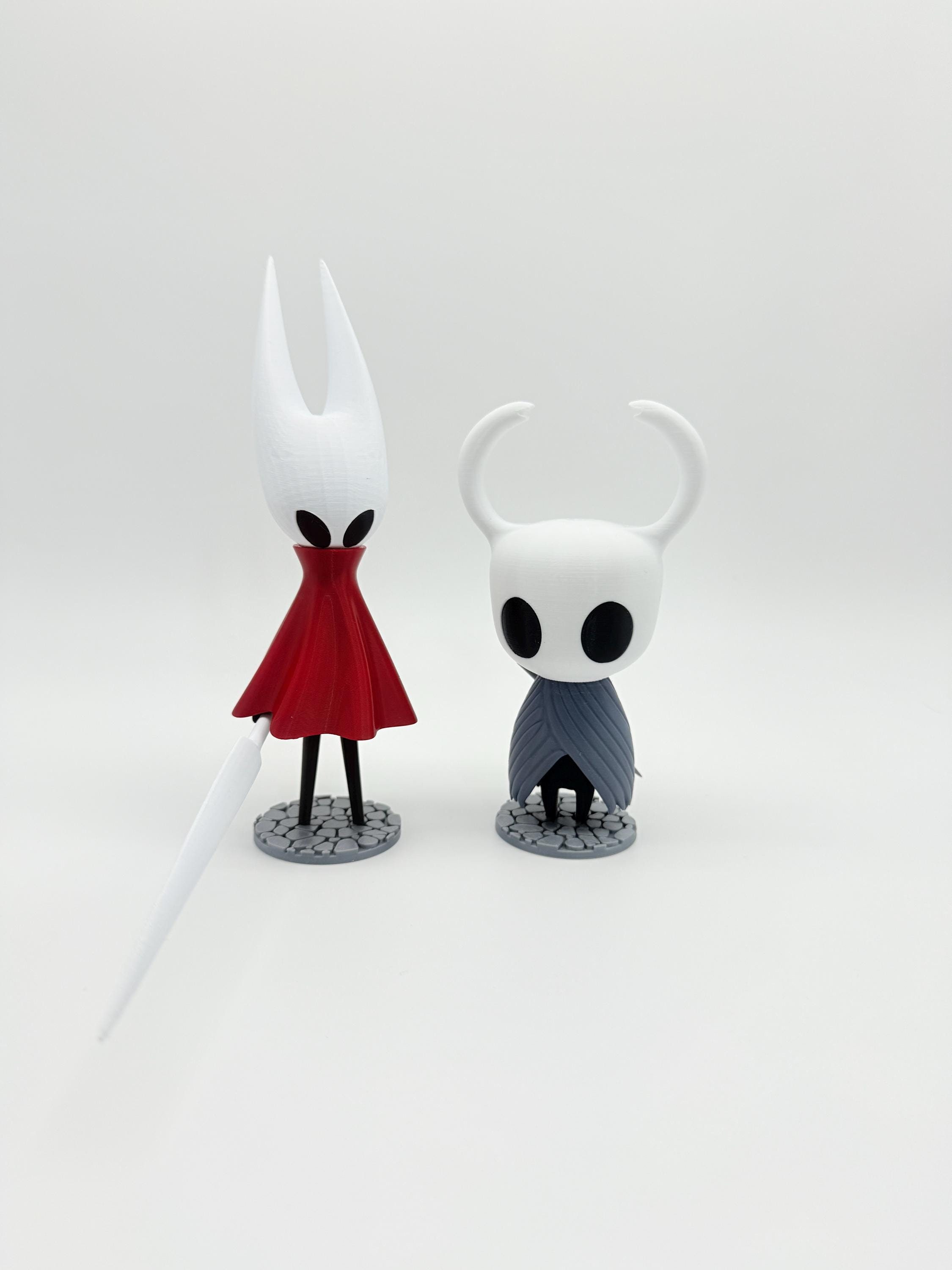 Custom 3D Printed Hollow Knight and Hornet Figures - Bundle
