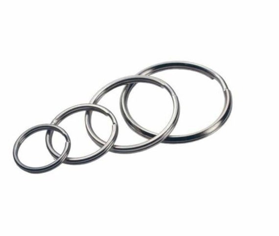 Choose Small Extra Large Keyring SPLIT RINGS Metal Nickel Hoop Loop Key  Holder 