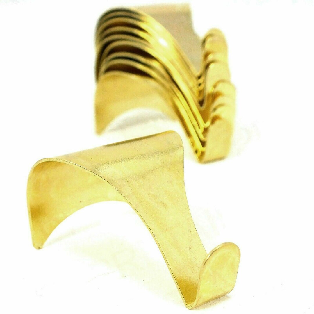 10x PICTURE RAIL HANGING Hooks Gold Finish Photo Frame Modern Etsy France