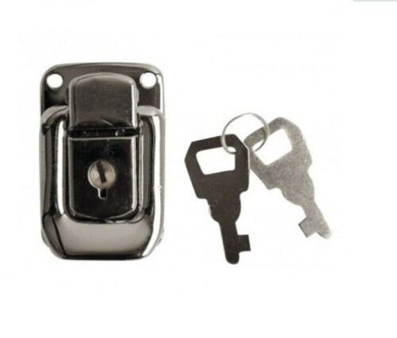 LOCKABLE TOGGLE Catch Chrome Silver Locking Chest Suit Case Latch Lock  Large UK -  Sweden