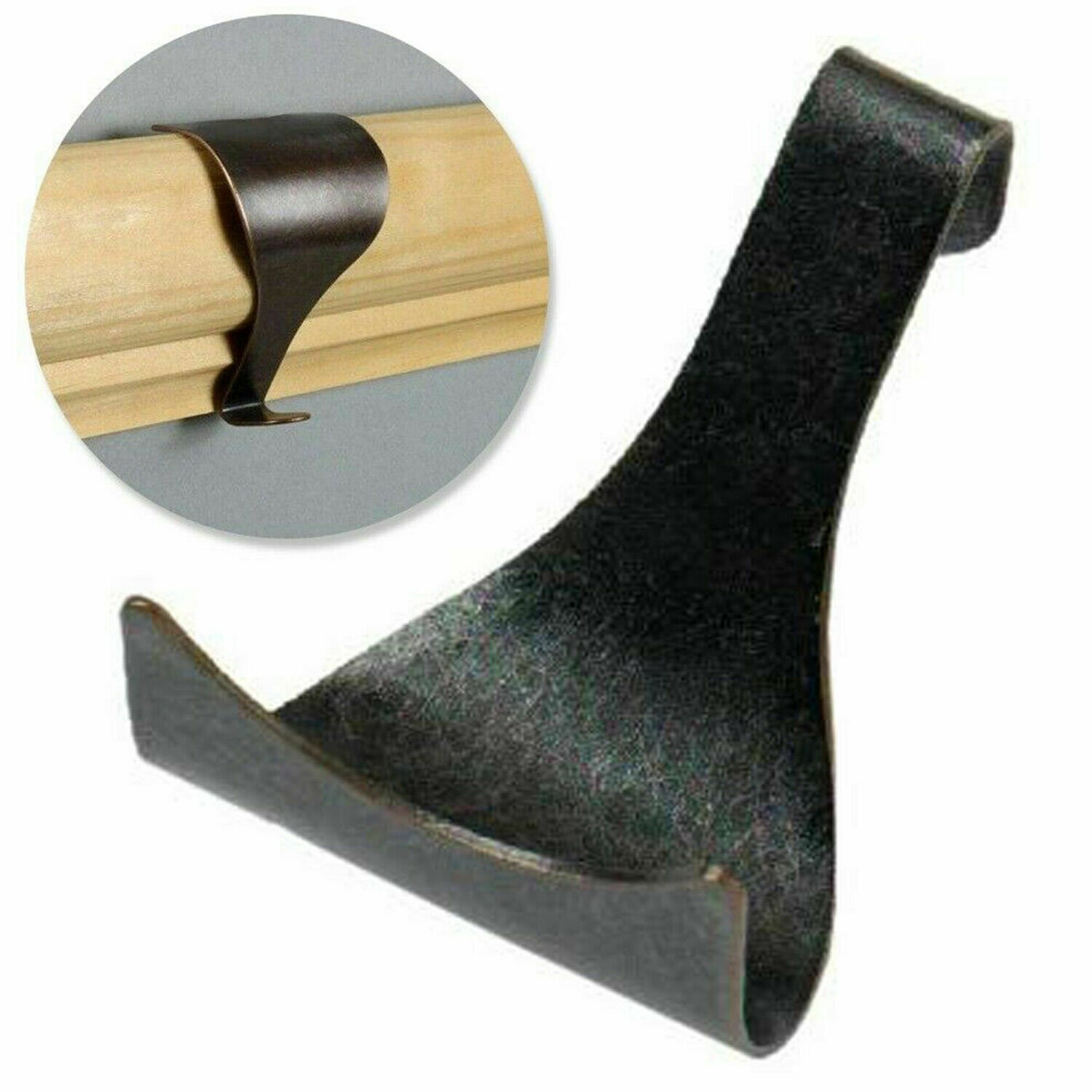 10 X Antique Brass Picture Rail Moulding Hooks Dado Frame Etsy UK