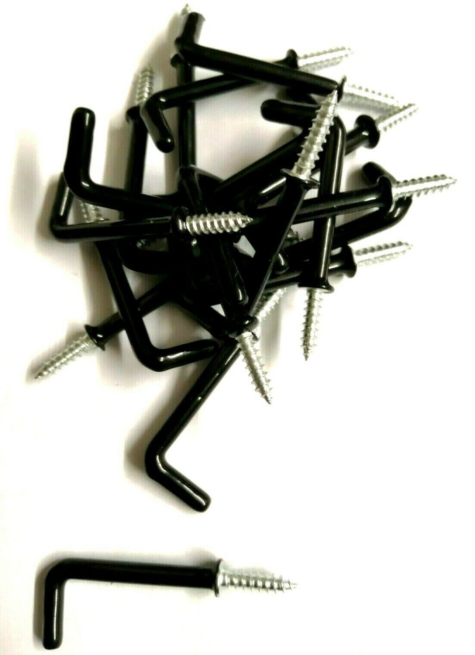 LONG BLACK DRESSER Hooks 38mm Straight L Square Kitchen Etsy