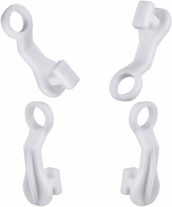 50 Nova Deluxe for Swish Curtain Hooks Runners White Curtain Track Rail  Gliders 