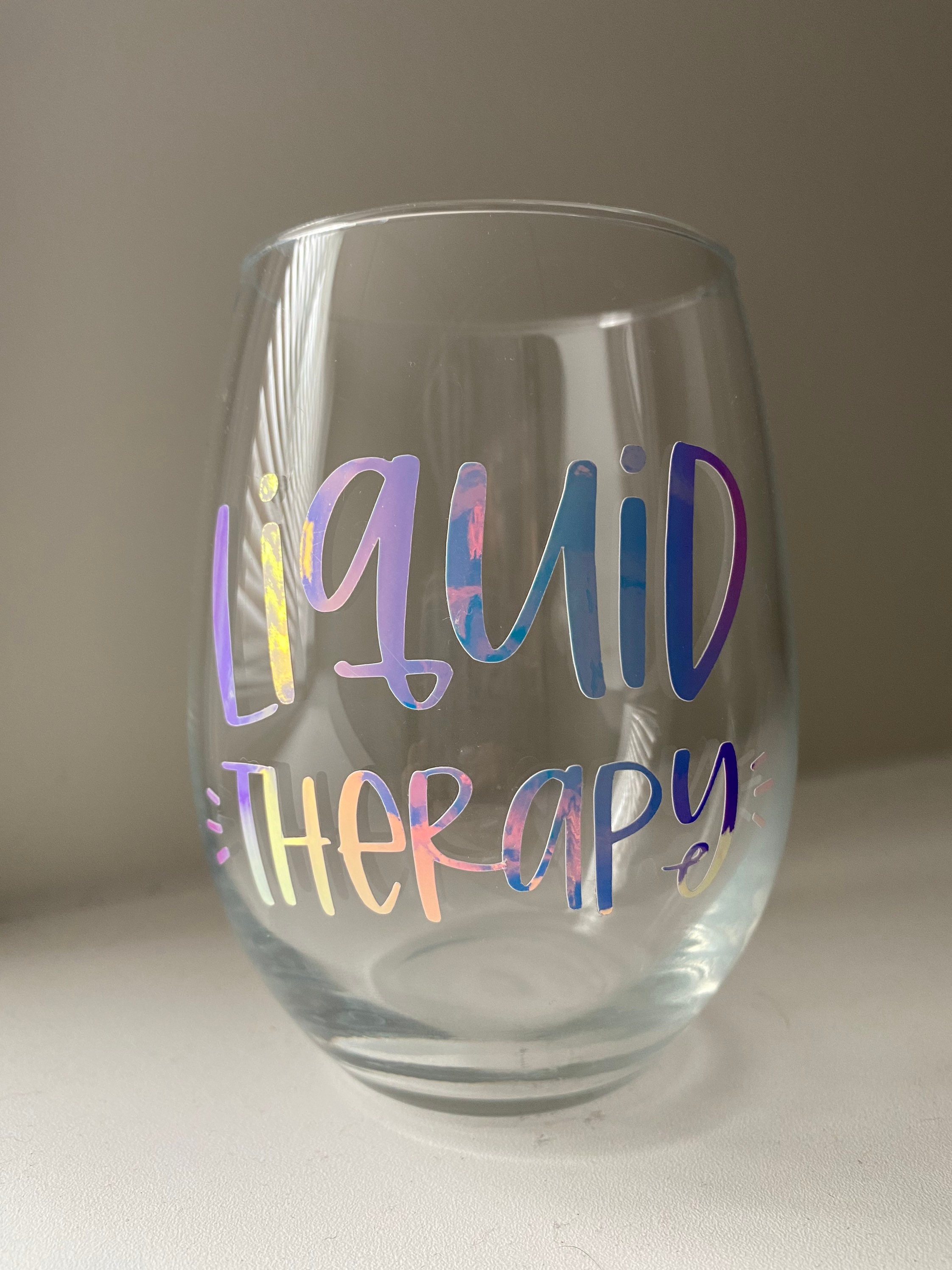 Liquid TherapyStemless Wine Glass Etsy 日本