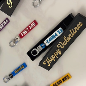 4d number Plate Keychain | Birthday Gift | car gift  | Personalised Keyring | Car logo | his/her Keychain | Car Accessories | unique gift