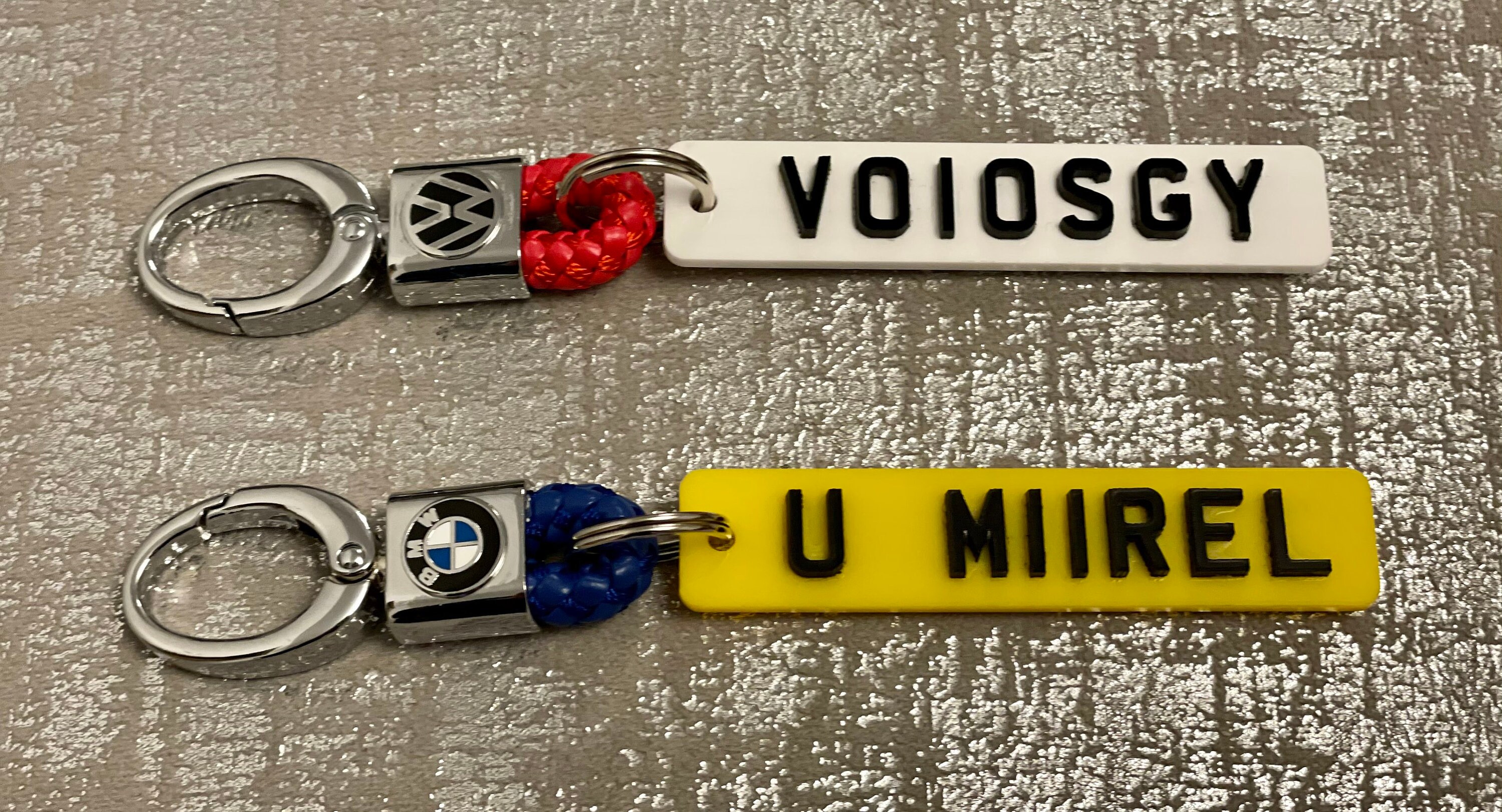 4d number plate keyring Etsy