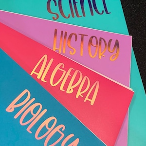 School Vinyl Decals - Class Decal - School Class Decals - School Course Vinyls And Decals - Holographic Vinyl - Holographic School Classes