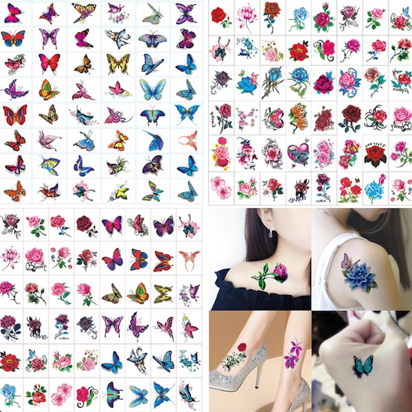 Fake Butterfly Tattoo - Etsy UK