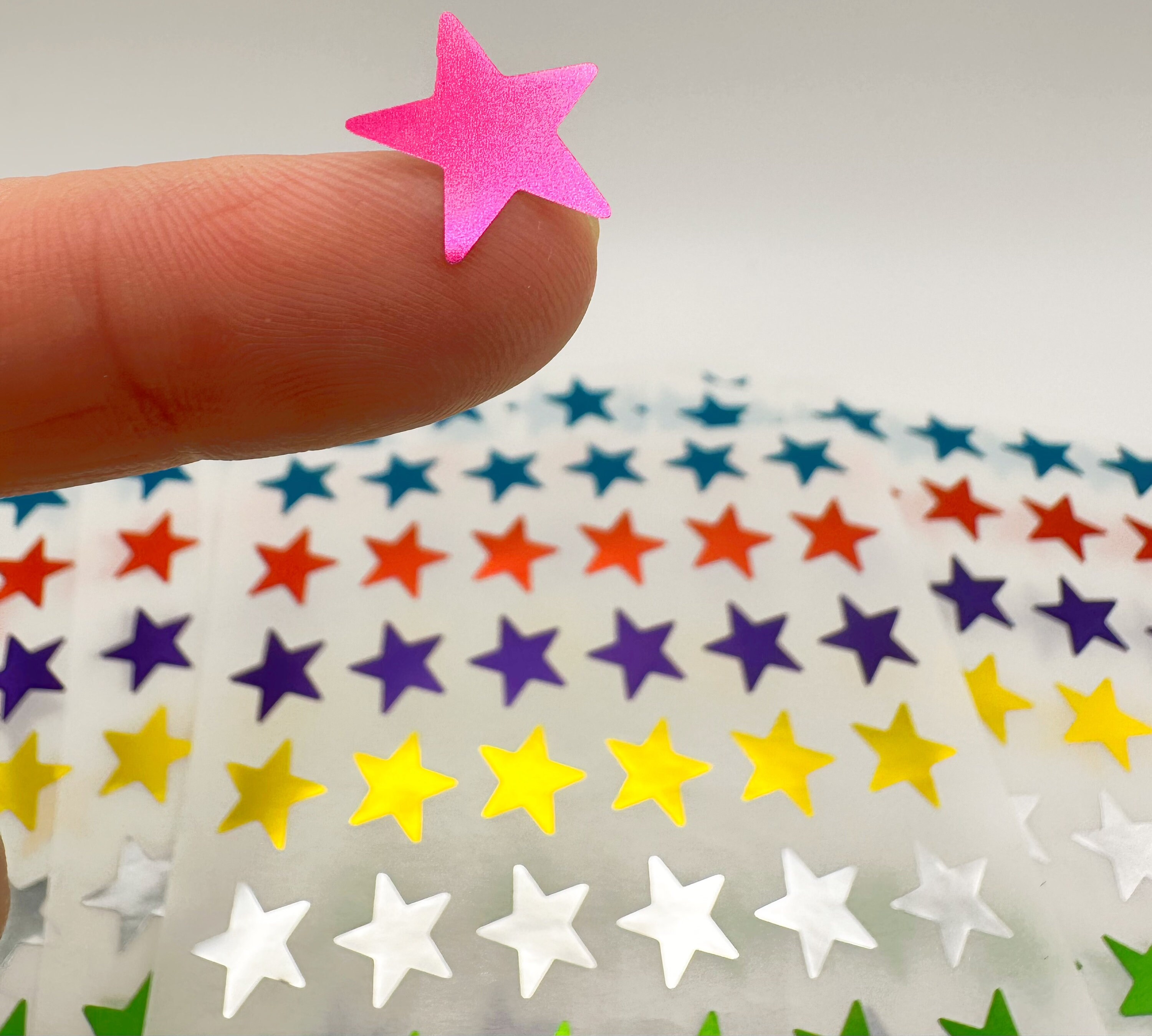 1inch Sticker Blue Stickers MECCANIXITY 1 Inch Star Stickers - 500 Count Light Coffee ...