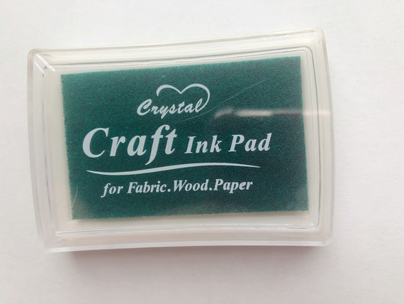 Craft Ink Pad for Rubber Stamps, Paper, Wooden, Fabric, Scrapbooking, Non-Toxic Finger Ink Pads for Kids (Pink)