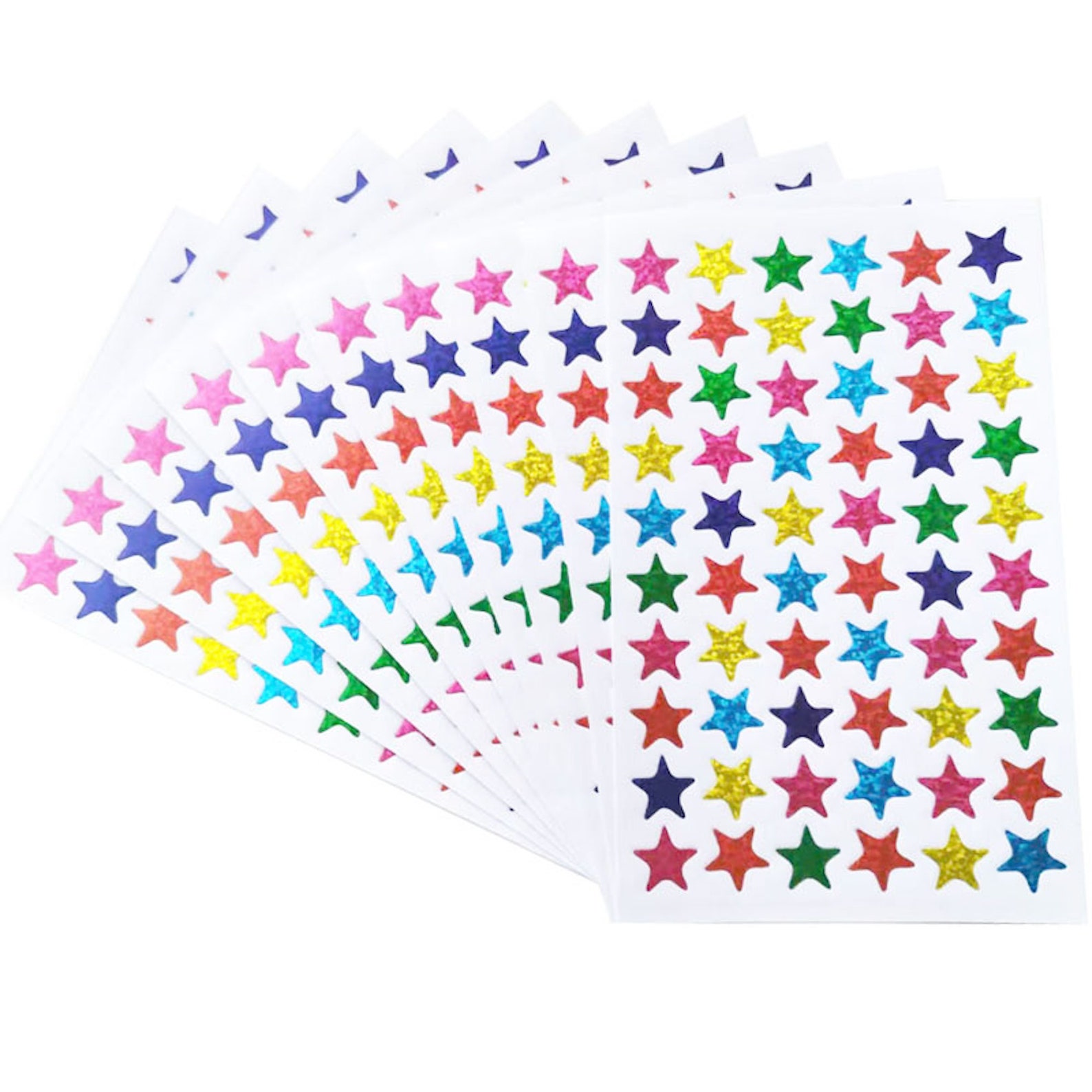Multicoloured Star Sticker for School Children Reward DIY Etsy