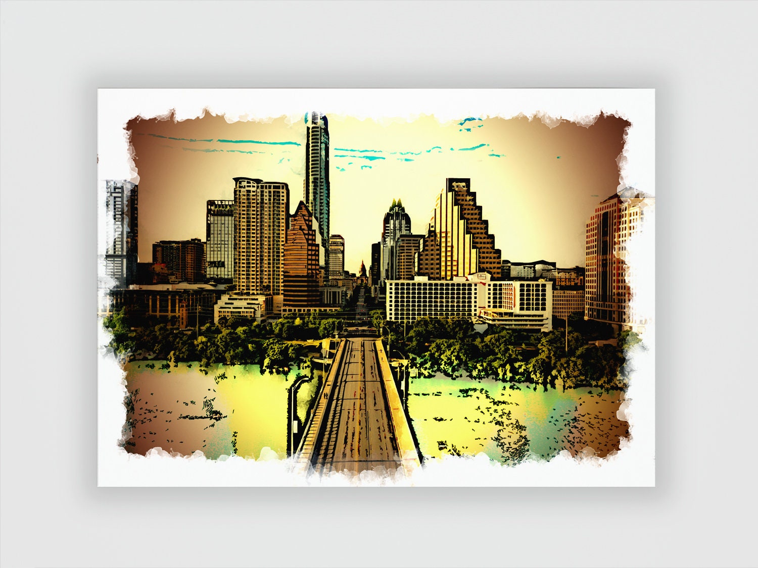 Austin Print Austin Poster Austin Wall Art Austin Austin Etsy