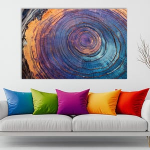Tree Ring Canvas Print: Wood Grain Wall Art