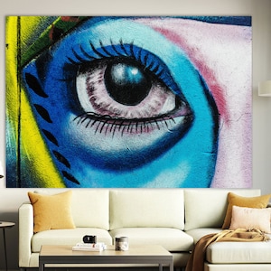Abstract Eye Canvas Print: Colorful Wall Art Decor