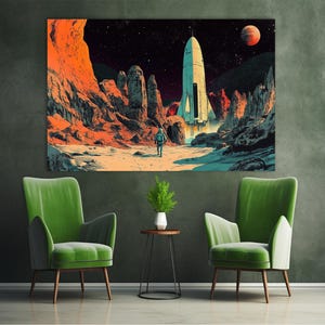 Astronaut Canvas Print,Astronaut Wall Art,Space Canvas Print,Space Wall Art