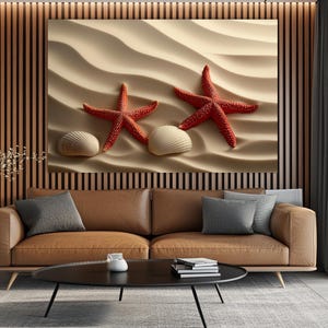 Beach Wall Art,Seashell Print,Ocean Art Print,Seashell Canvas Print,Beach Themed Gift