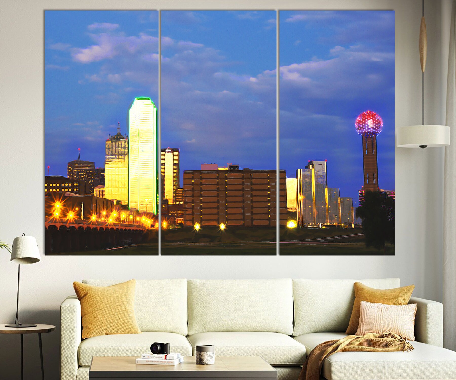 Dallas Canvas Print Dallas Poster Dallas Wall Art Dallas Etsy UK