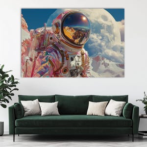 Astronaut Canvas Print,Astronaut Wall Art, Space Canvas Print