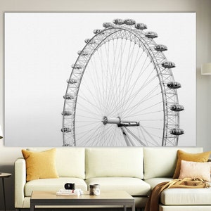 Ferris Wheel Canvas Print: Modern Wall Art