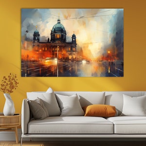 Abstract Berlin Canvas Print: Germany Wall Art