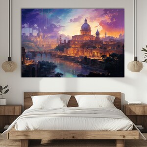 Abstract Rome Canvas Print: Italy Wall Art
