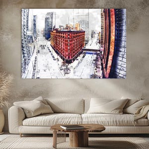 Denver Skyline Canvas Print: Colorado Wall Art