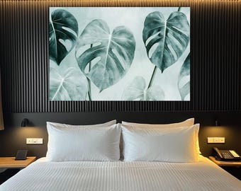 Monstera Wall Art,Plant Lover Gift,Botanical Print,Tropical Leaves Art