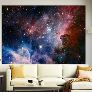Milky Way Canvas,Milky Way Wall Art,Space Canvas Print,Space Wall Art