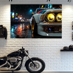 Racing Car Wall Art,BMW Canvas Print,Luxury Car Artwork,Automotive Wall Decor,Garage Wall Decor