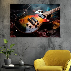 Electric Guitar Wall Art,Electric Guitar Print,Electric Guitar Print,Musical Instrument