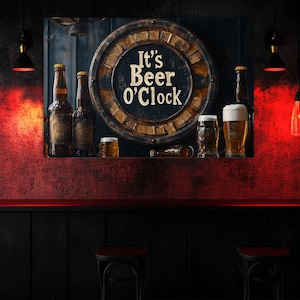 Bar Wall Art,Man Cave Decor,Pub Wall Decor,Beer Lover Gift,