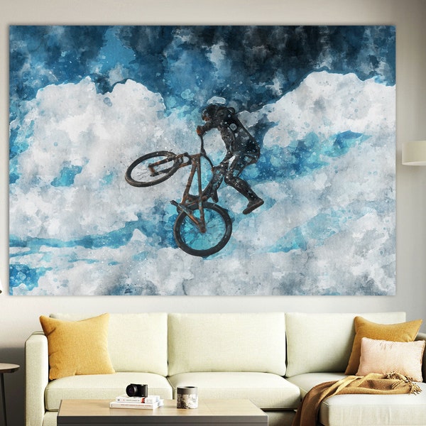 Bicycle Canvas Print,Bicycle Painting,Bicycle Wall Art,Extreme Wall Art,