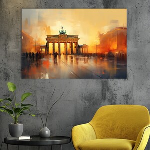 Abstract Berlin Wall Art: Germany Canvas Print