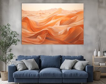 Desert Canvas Print: Sand Dune Wall Art, Living Room Decor