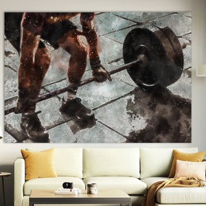Fitness Canvas Print,Fitness Motivation,Gym Wall Art,Home Gym Decor