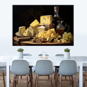 Cheese Canvas Print: Gourmet Kitchen Wall Decor