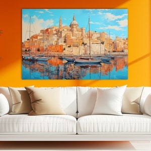 Marseilles Canvas Print, Marseilles Painting, Marseilles Print, French Wall Art, France Canvas Art