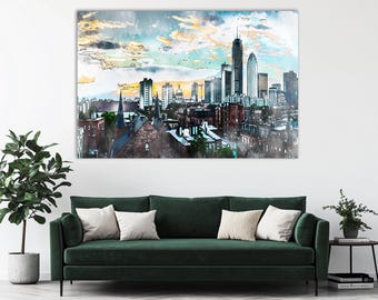Boston Skyline Canvas Print: Massachusetts Wall Art