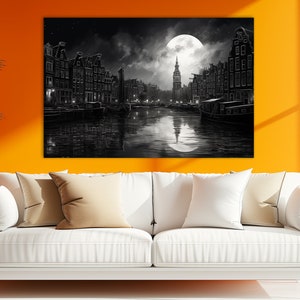 Amsterdam Canvas Print: Abstract Netherlands Wall Art