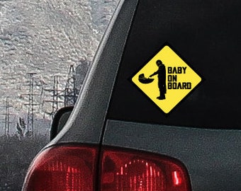 Baby Yoda On Board Etsy