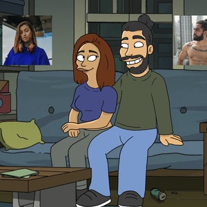 FUTURAMA custom portrait. Couple portrait Planet Express. | Etsy