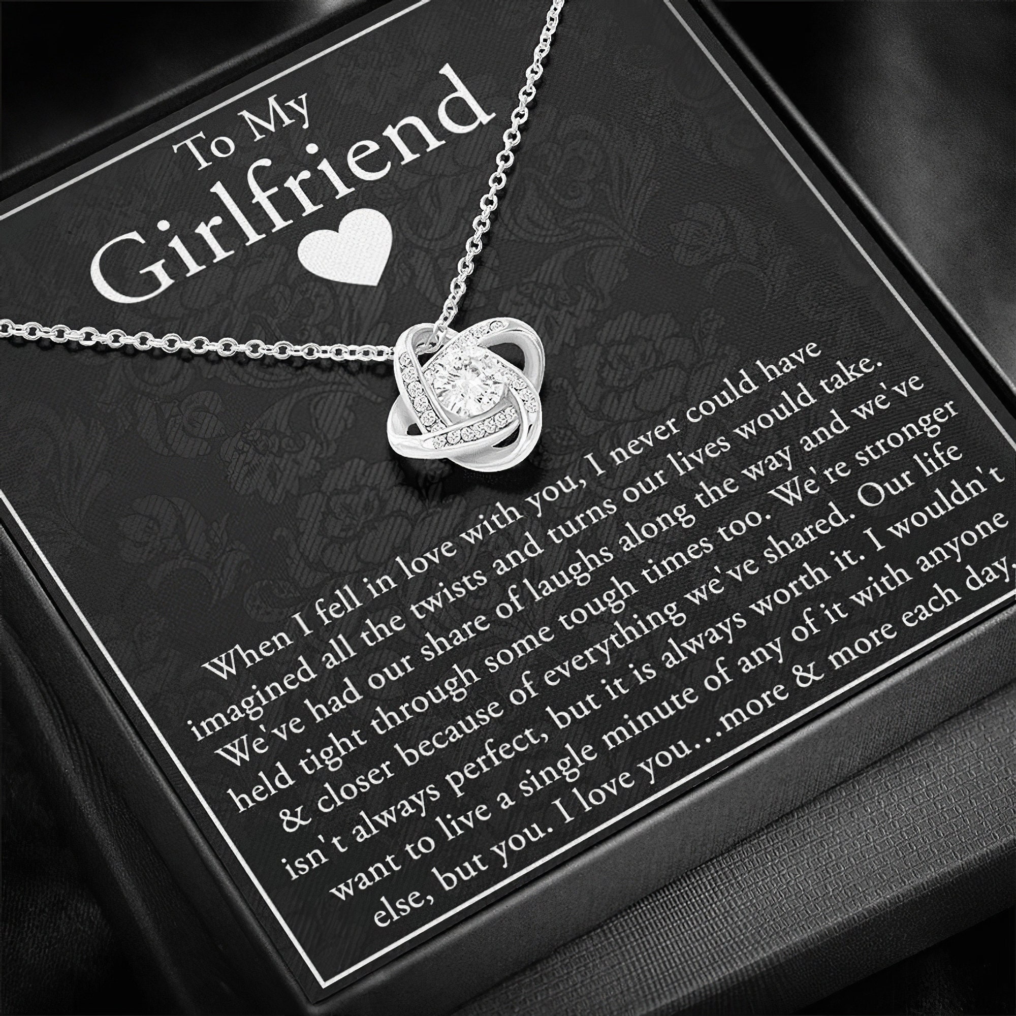 Girlfriend Necklace Anniversary Gift for Girlfriend Etsy