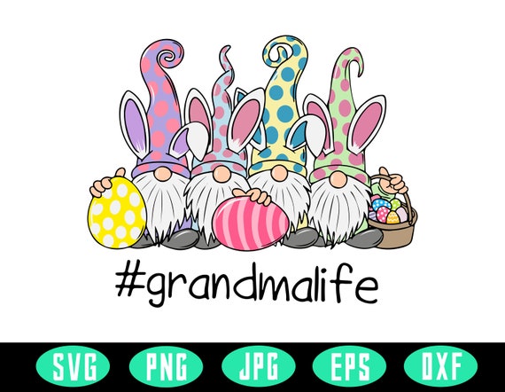 Grandma Life Happy Easter Svg Grandma Easter Gift Idea | Etsy