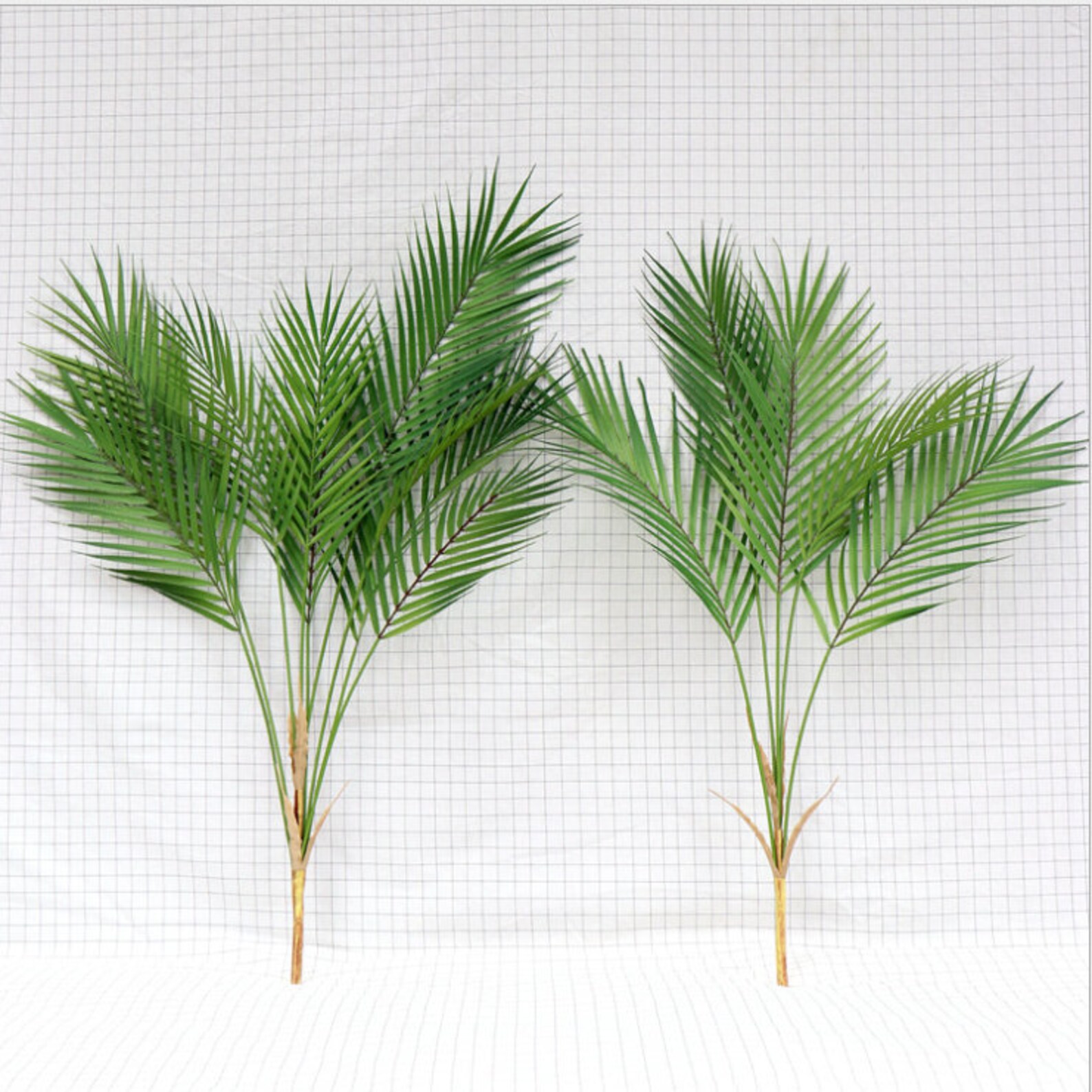 Quality Artificial Palm Stem Arrangement Home Fake Alocasia Etsy