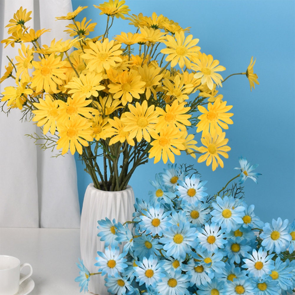 Artificial Daisy Flower Stem With Leaf Fake Chamomile and Etsy